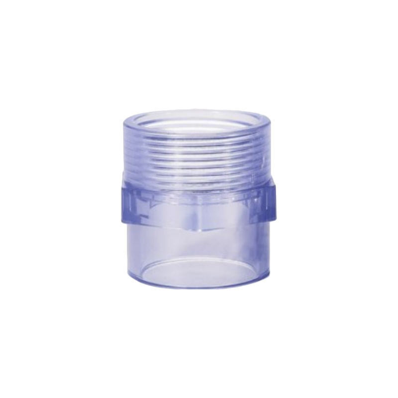 Adaptadores de rosca hembra transparente de PVC