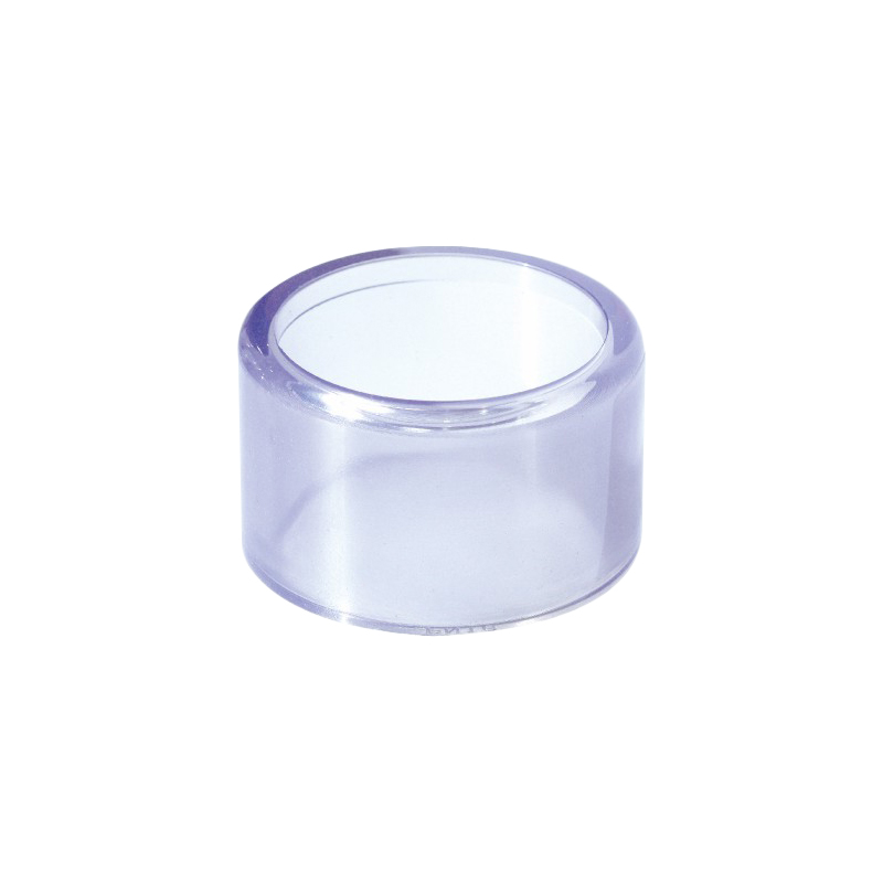 Bujes reductores transparentes de PVC